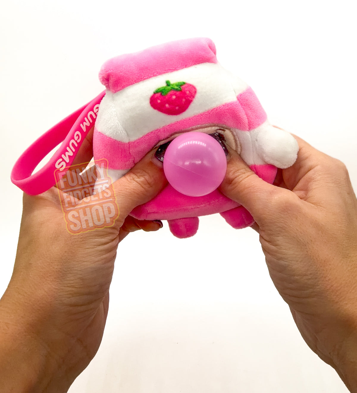 Gum Gum Bubble Blowing Plush Keychain