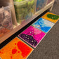 Textured liquid floor tiles x4