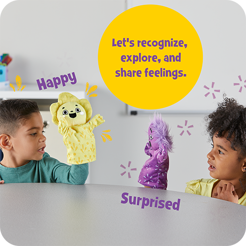 Feelings hand puppets