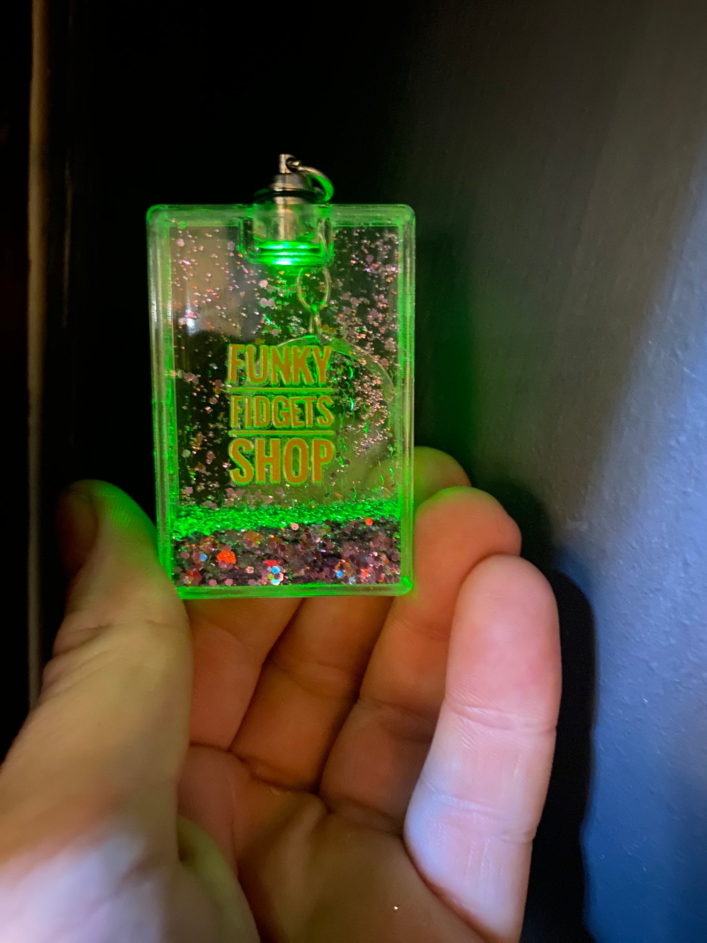 Funky Liquid Light up Keychain