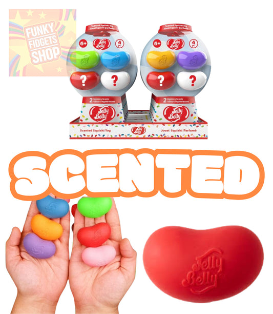 Jelly belly scented squishy mystery pack x4