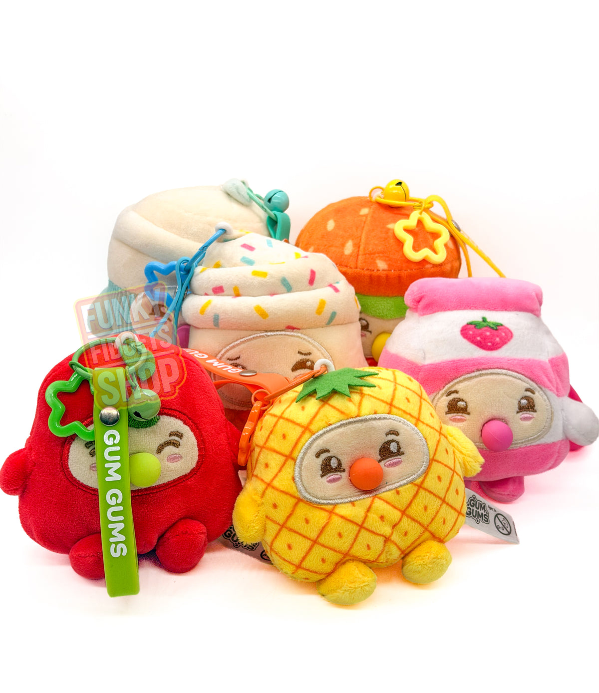 Gum Gum Bubble Blowing Plush Keychain