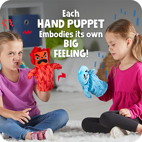 Feelings hand puppets