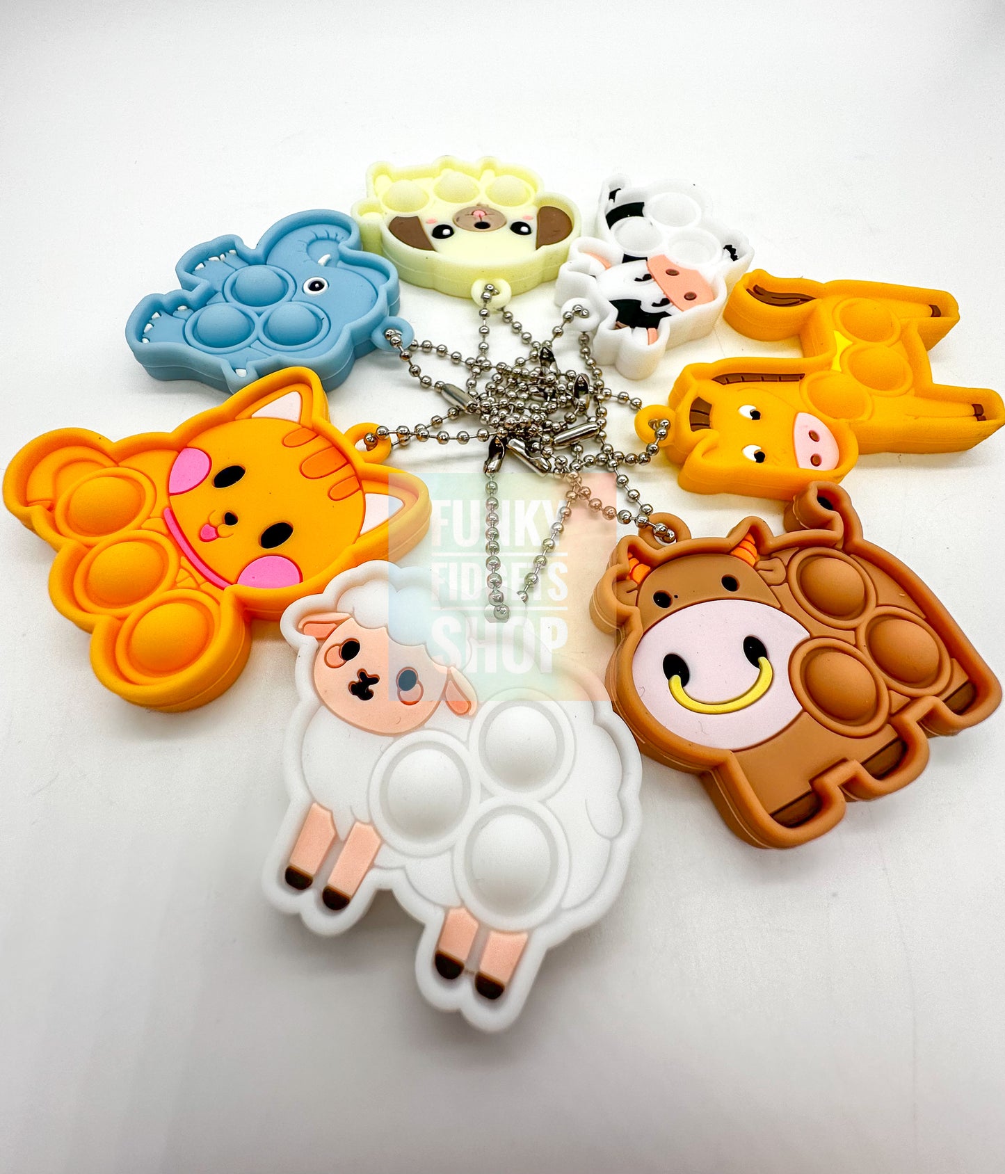 Animal Mini Pop It Keyring