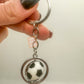Funky Football Spinning Keyring