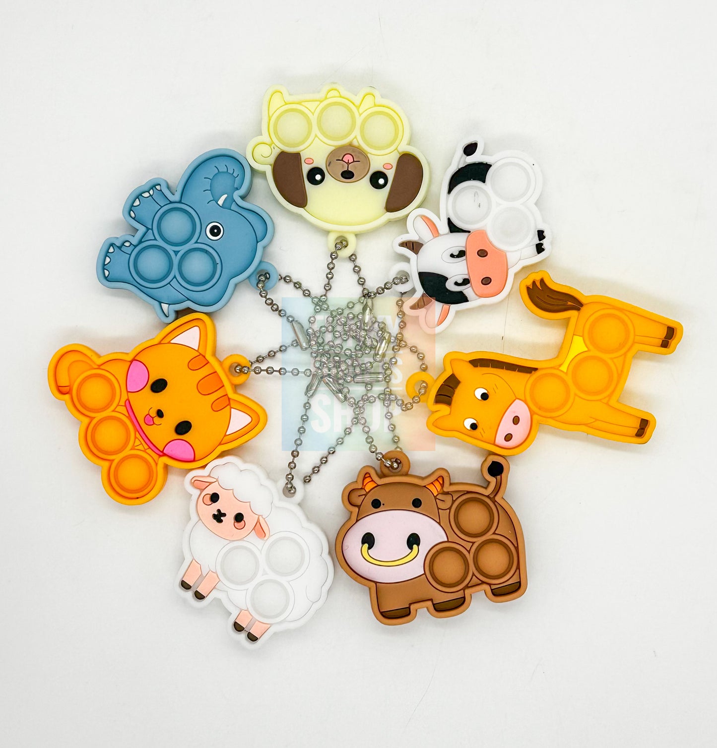 Animal Mini Pop It Keyring