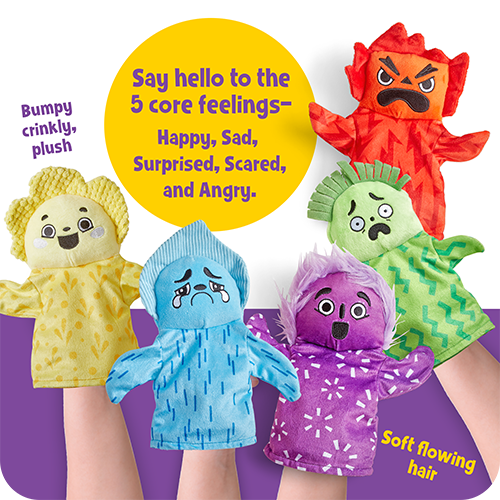 Feelings hand puppets