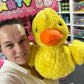 Fluffy Duck plushies - Giant & Small size available