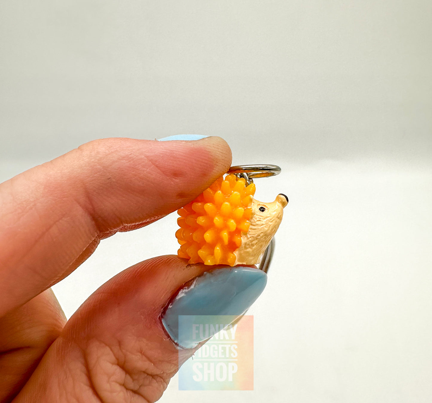 Prickles & Pressure Hedgehog keychain