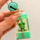 Funky Frog liquid light up keychain