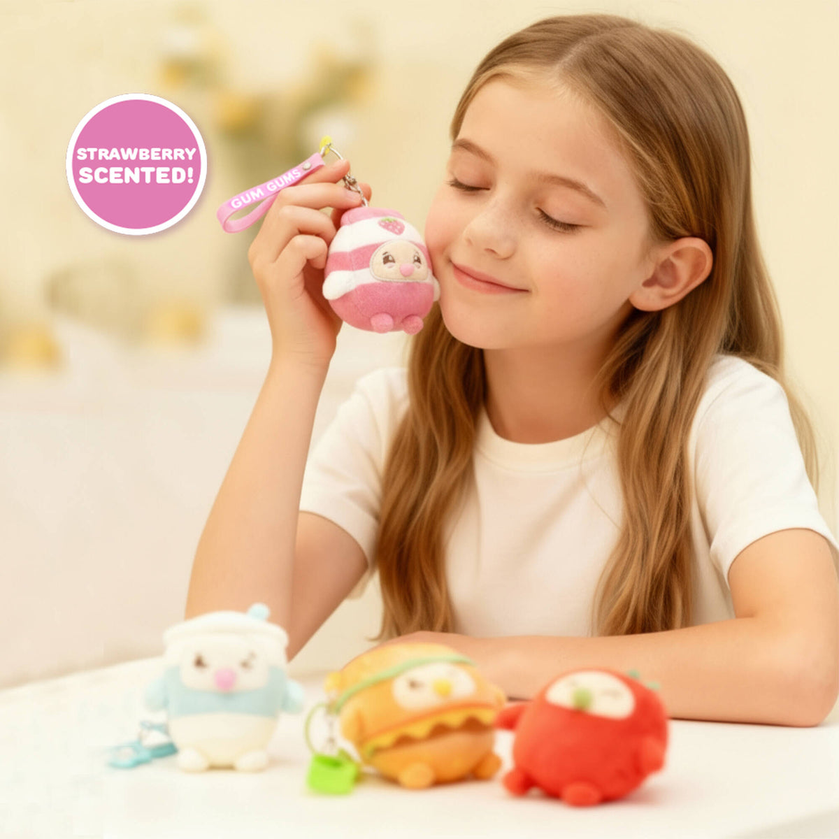Gum Gum Bubble Blowing Plush Keychain
