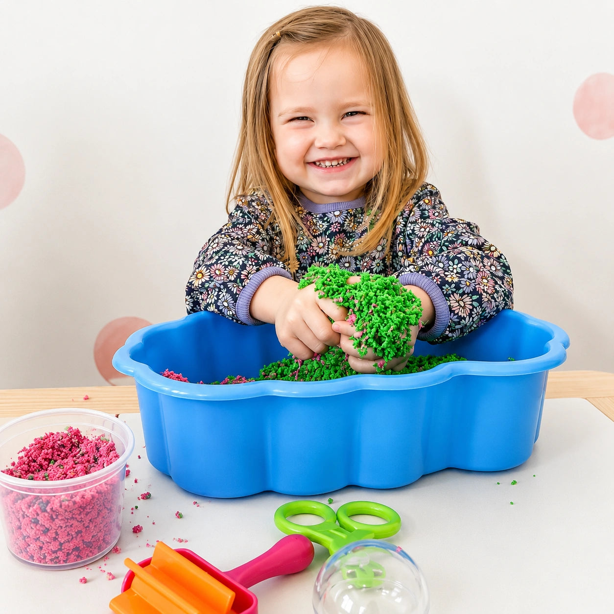 Pluffle play foam sensory station