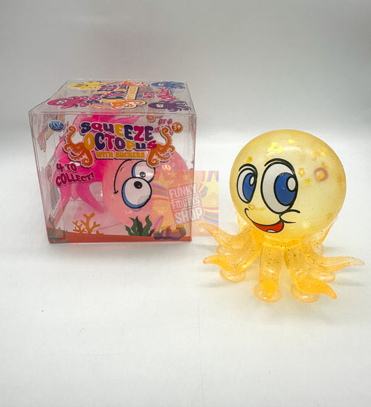 Octopus with suction suckers