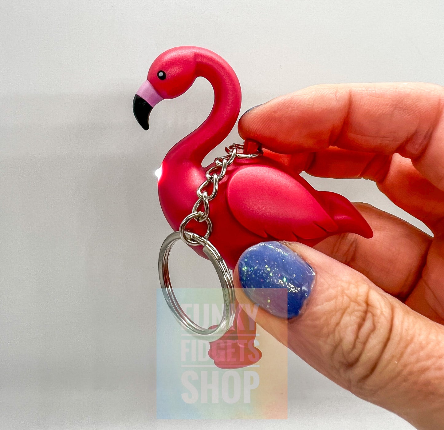 Torch keyring with sound and clicker