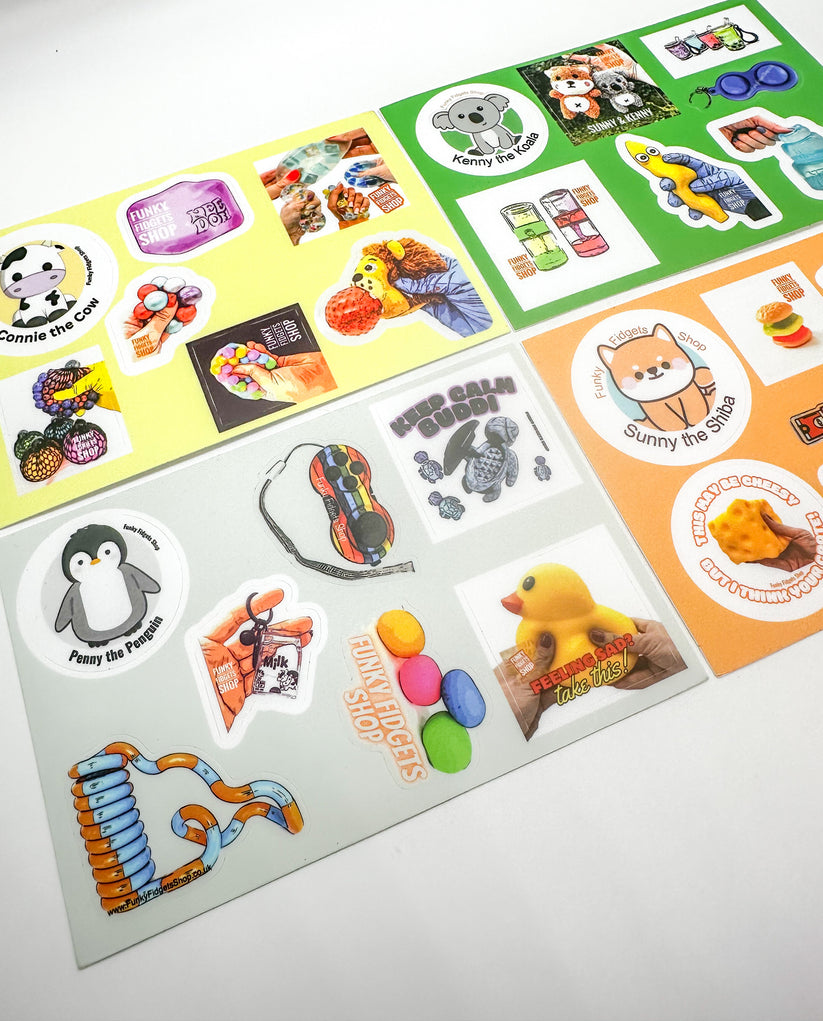 Funky Sticker sheet – FunkyFidgetsShop