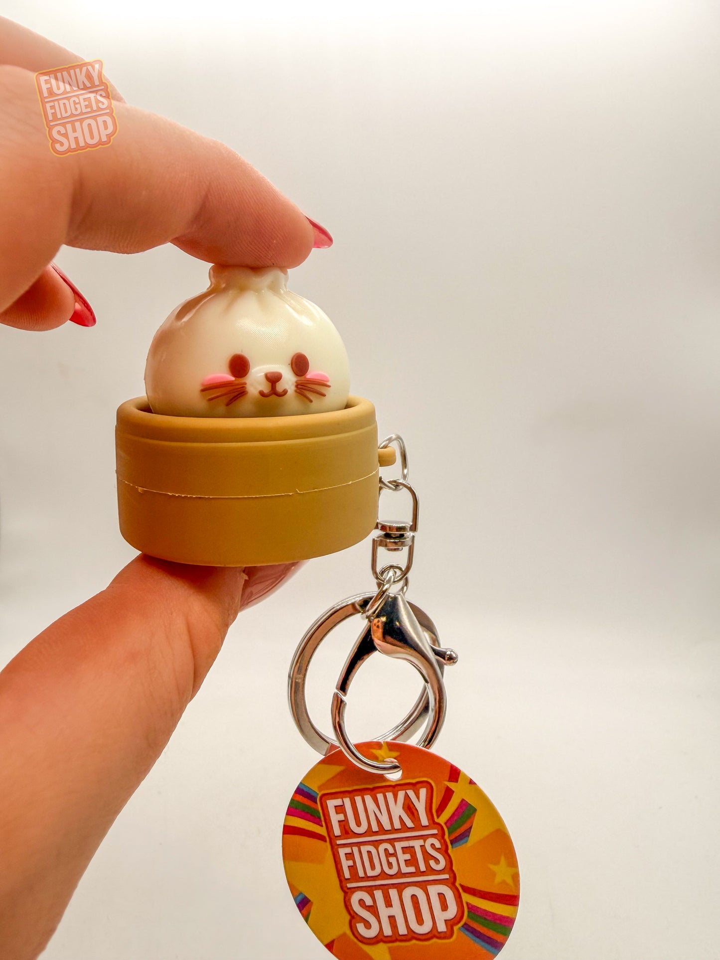 Dumpling Clicker Keyring