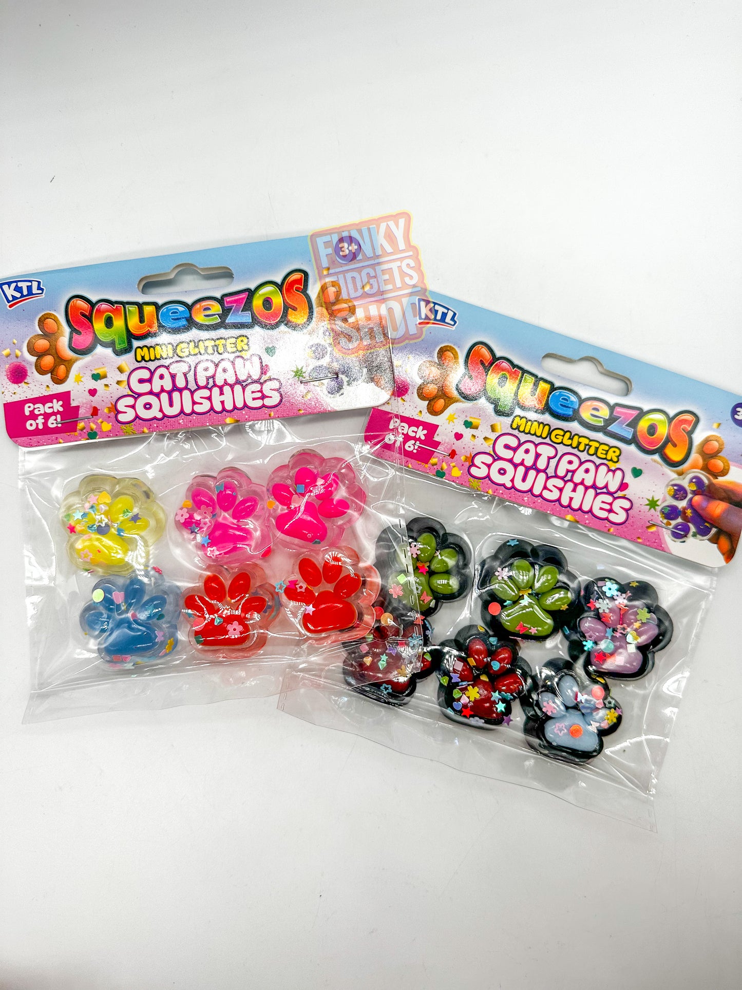 Squeezos Cat Paw Squishy Taba - 6 pack