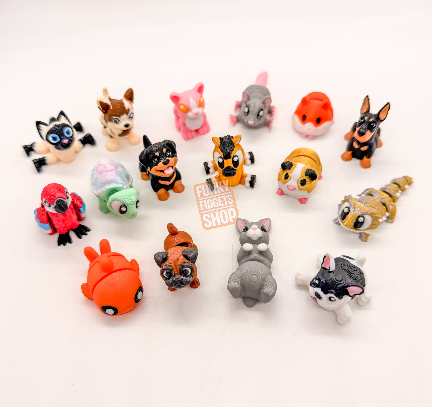 Jigglets - 3D printed wiggle collectibles