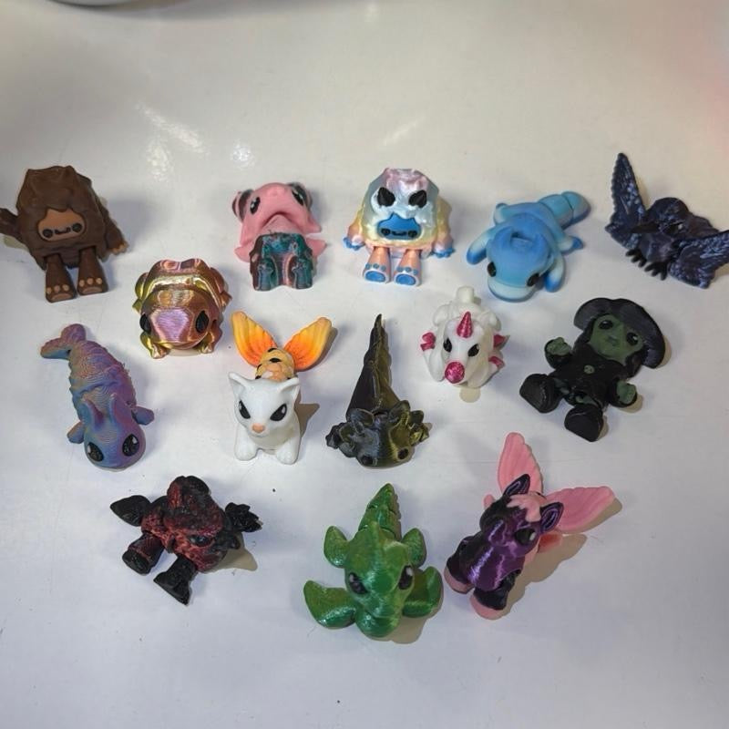 Jigglets - 3D printed wiggle collectibles