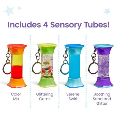 Soothing swirlies sensory tube keychain
