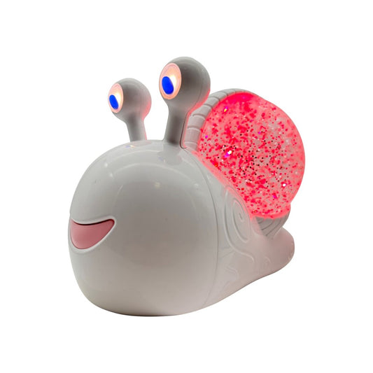 Light Up Snail Glitter Ball Lamp - Colour Changing Sensory Light