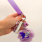 Fluffy Keyboard Fidget keychain Wristlet