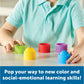 Rainbow emotions fidget poppers