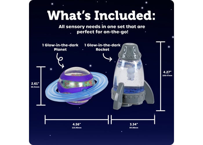Soothing space sensory fidget set