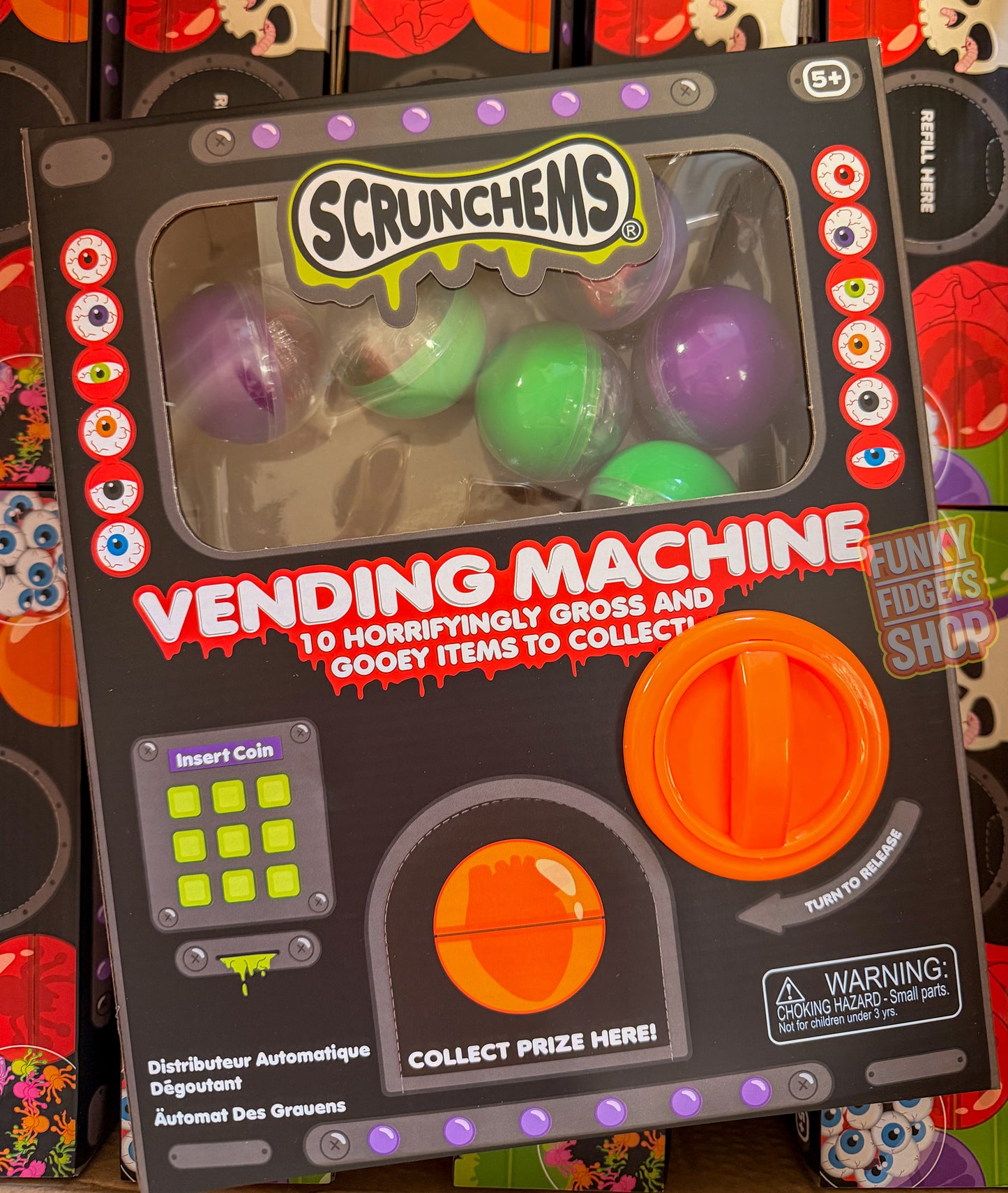 Scrunchems Gross vending machine