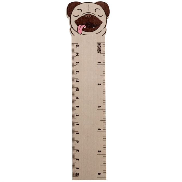 Pug Wooden Ruler