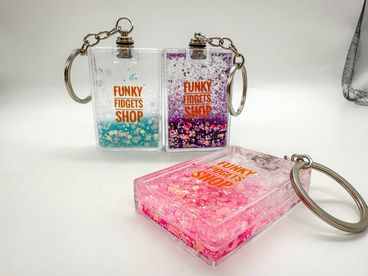 Funky Liquid Light up Keychain