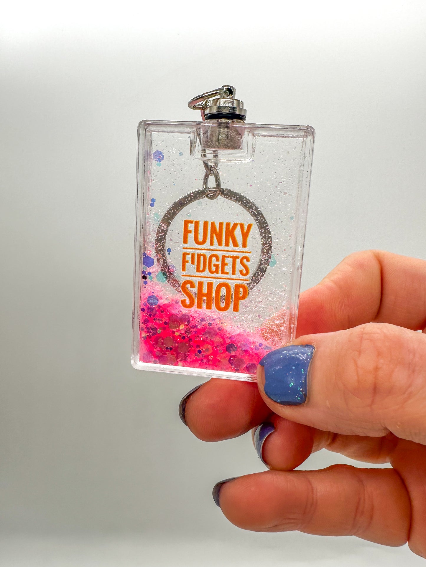 Funky Liquid Light up Keychain