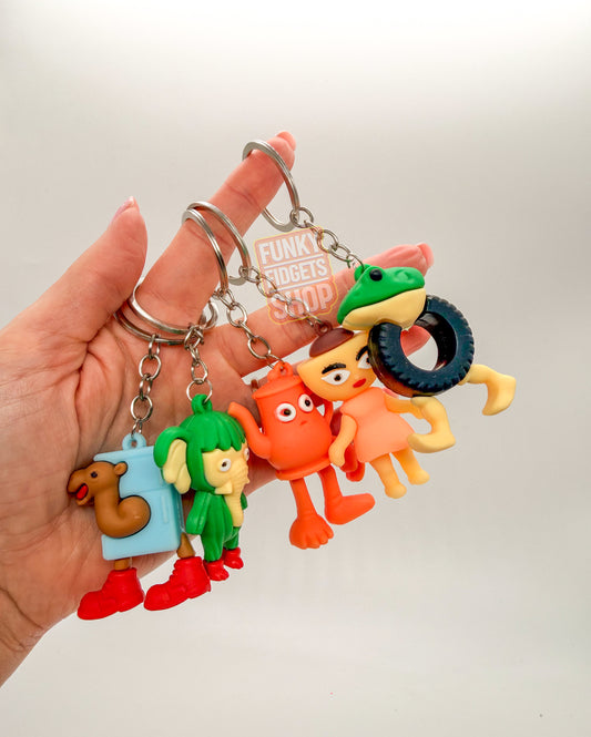 Brain Rot bag clip keyring