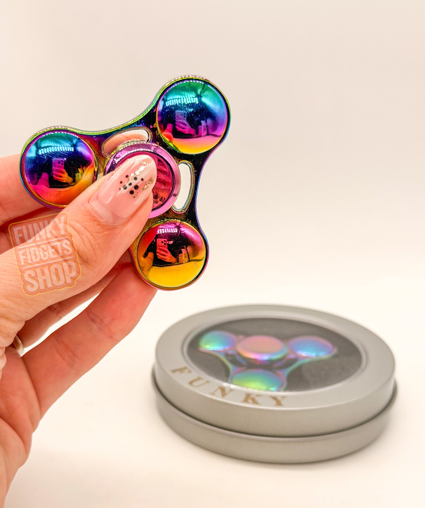 Weighted Metal Fidget Spinner - Funky