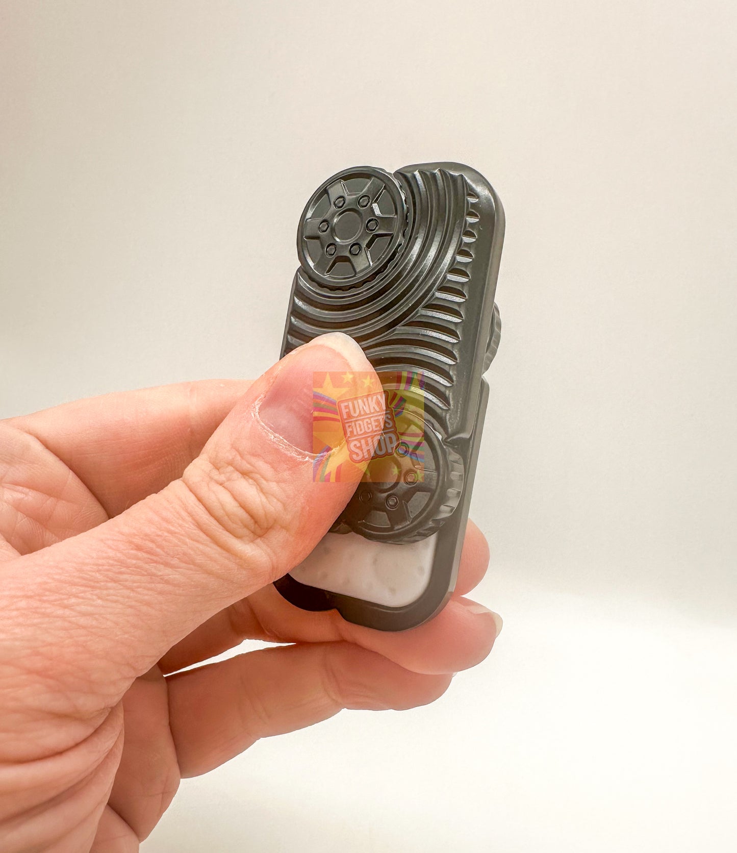 Funky metal slide & click