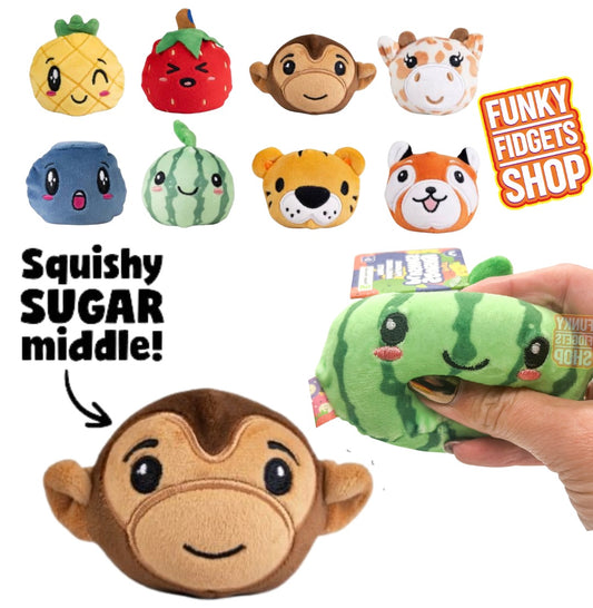 Fruit squishy plushies