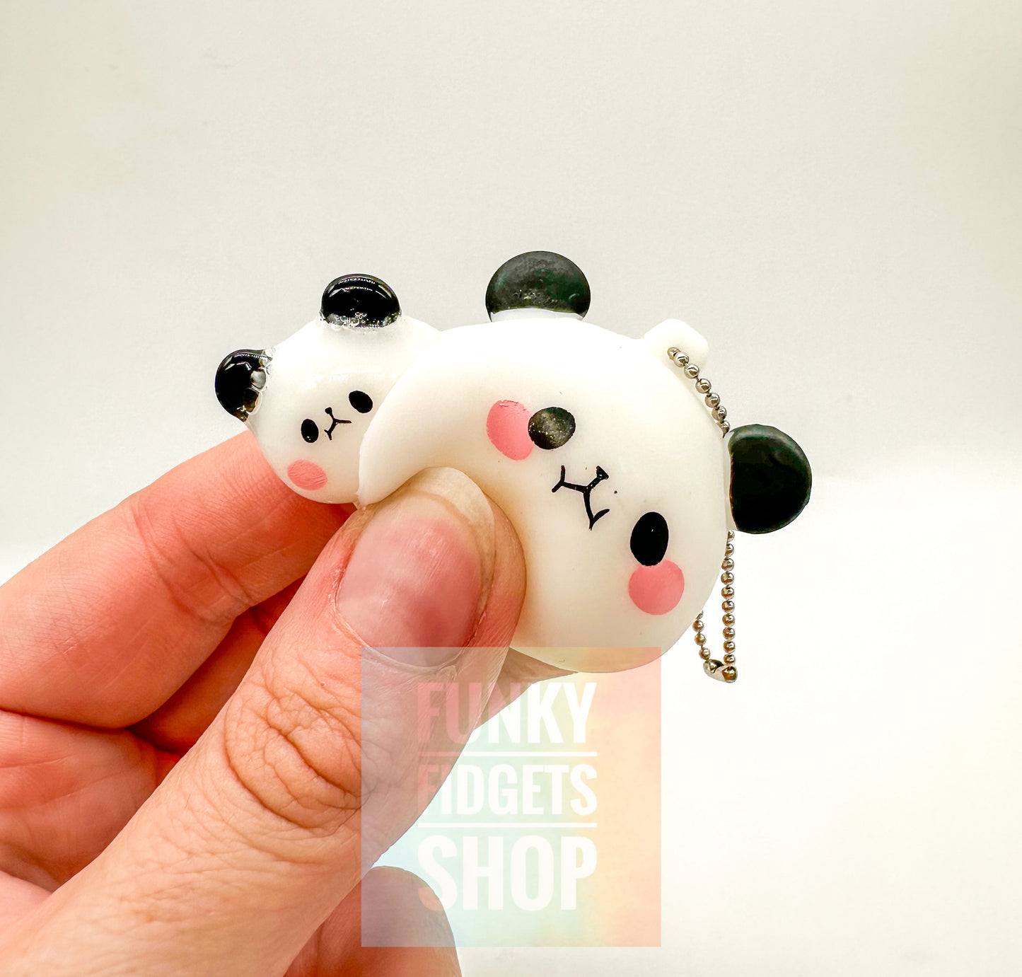 Panda pop out keyring