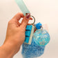Fluffy Keyboard Fidget keychain Wristlet