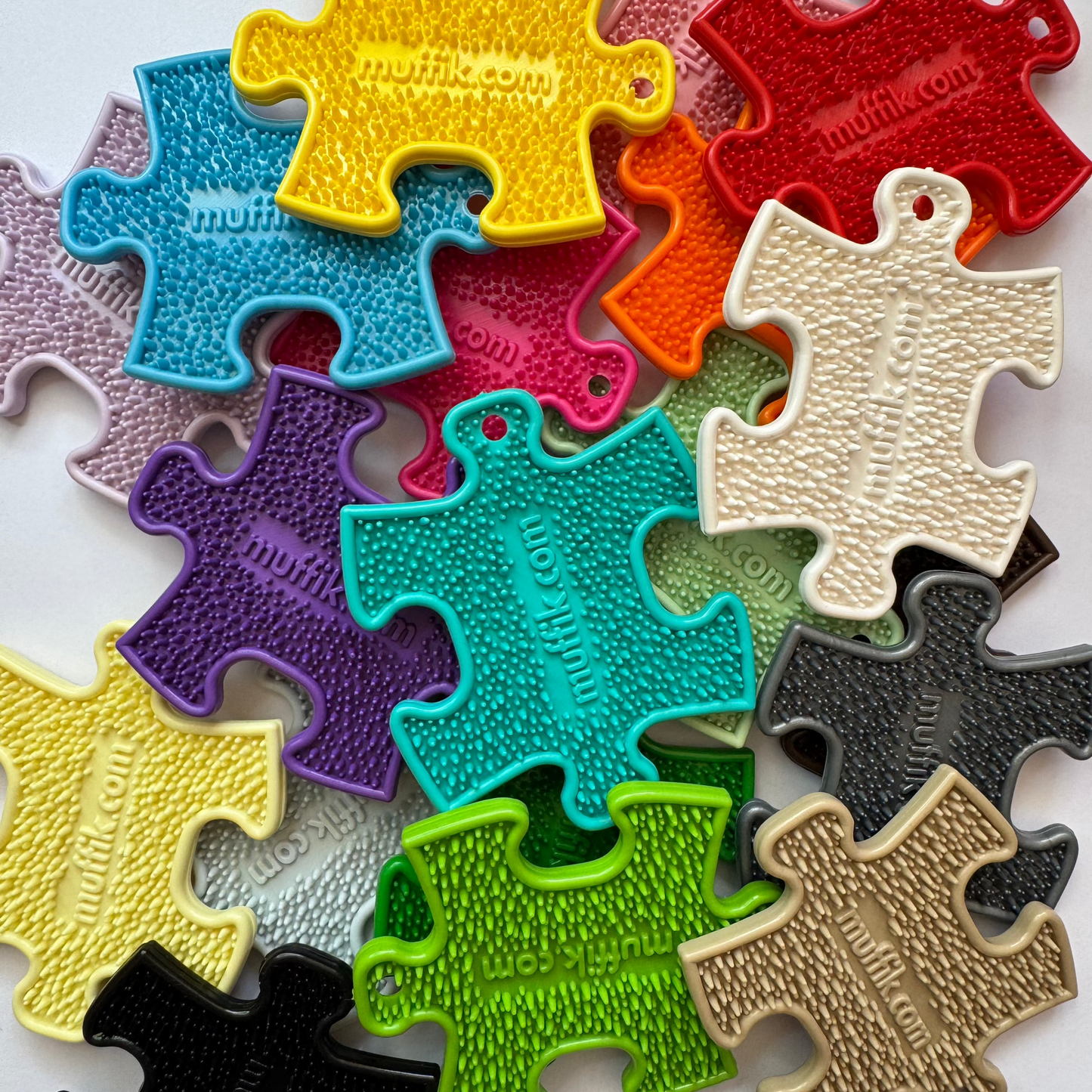 Muffik nano textured keychain accessory