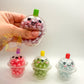 Liquidless bubble tea stress ball
