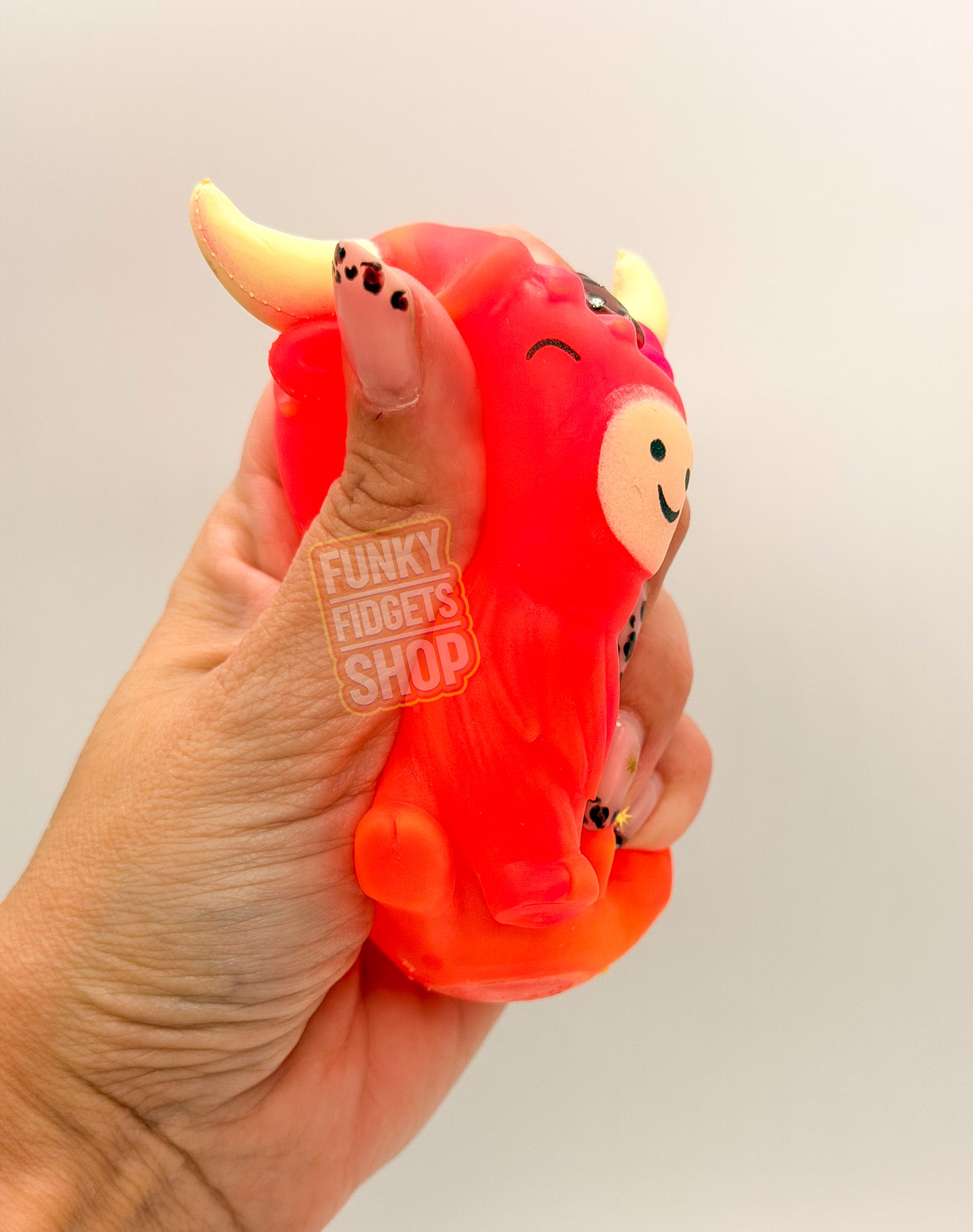 Funky highland cow sugar filled squishy