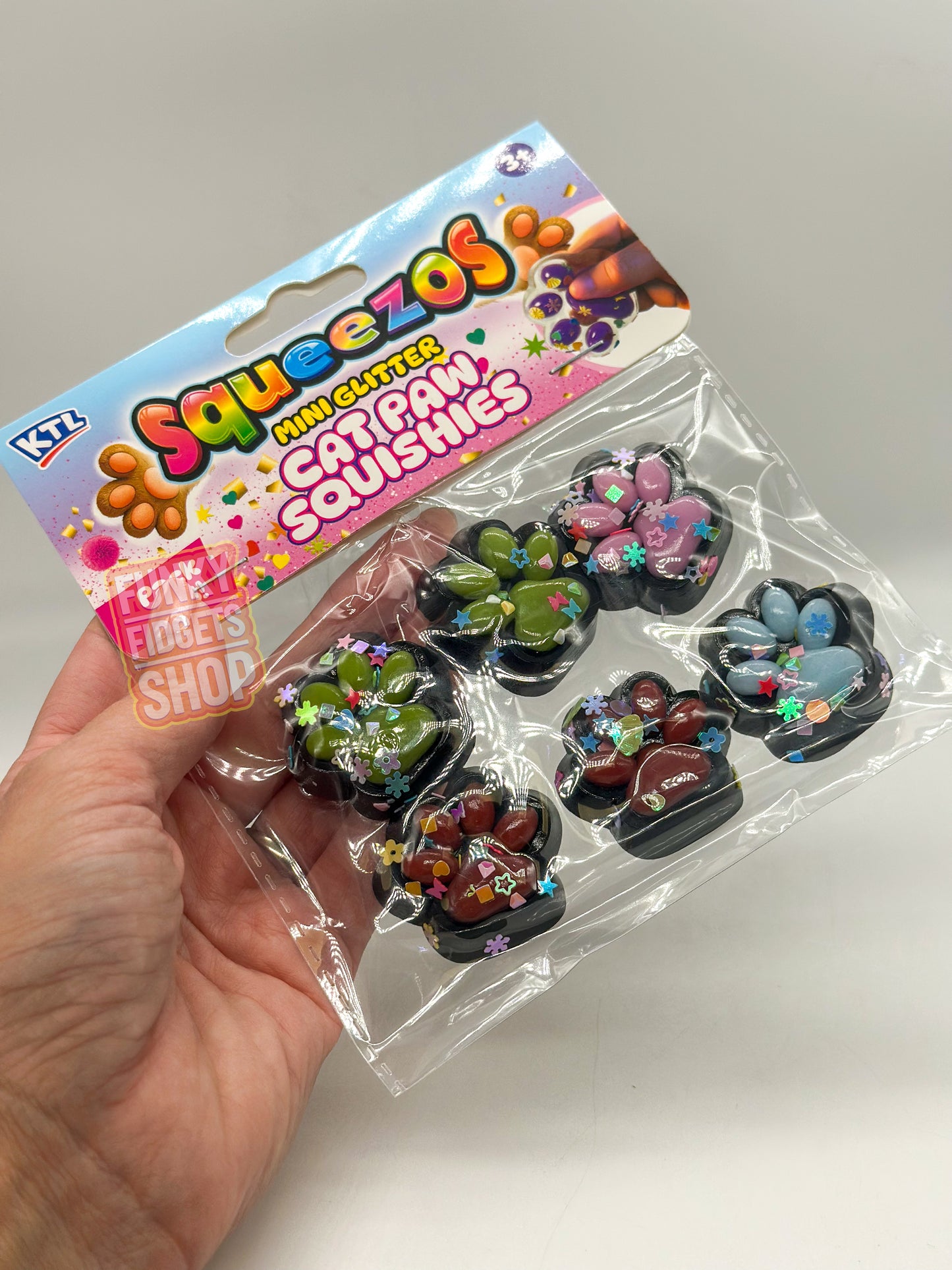 Squeezos Cat Paw Squishy Taba - 6 pack