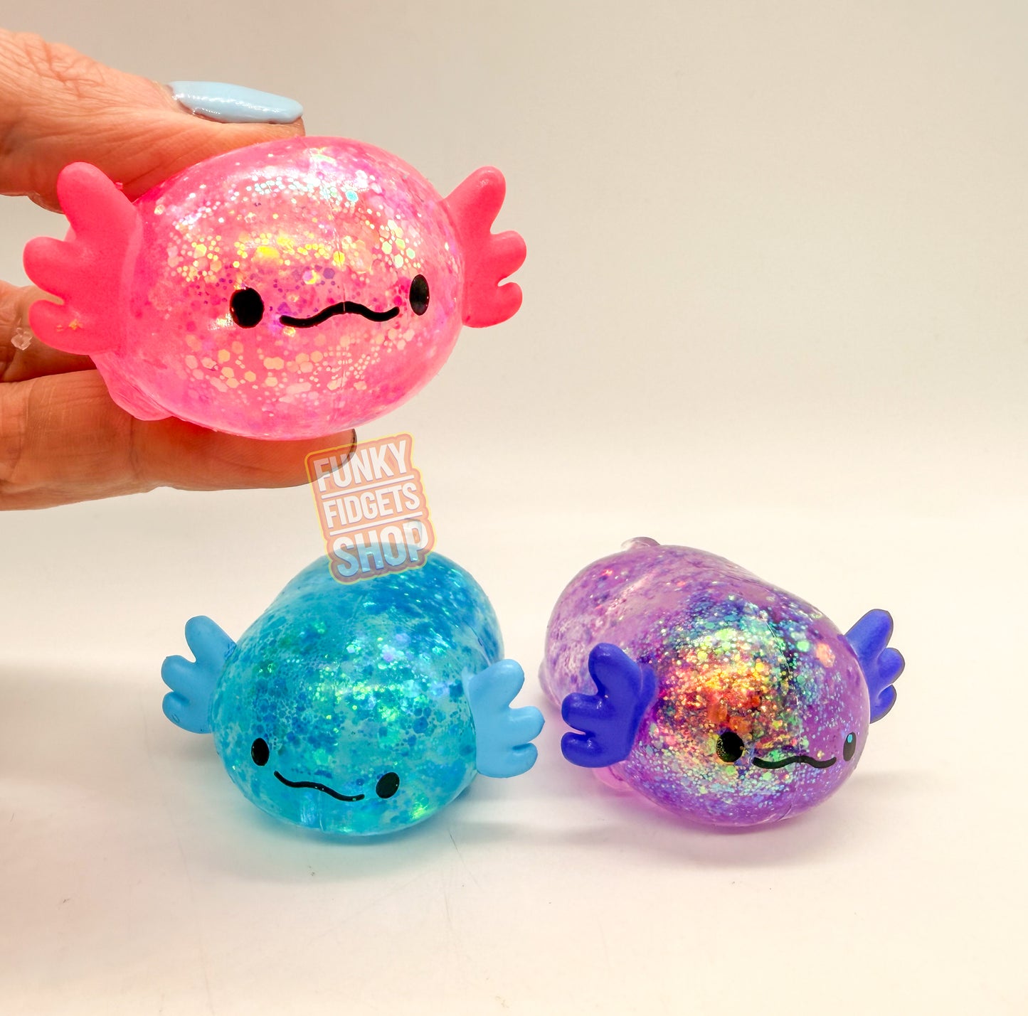 Scrunchems mini axolotls 3pack