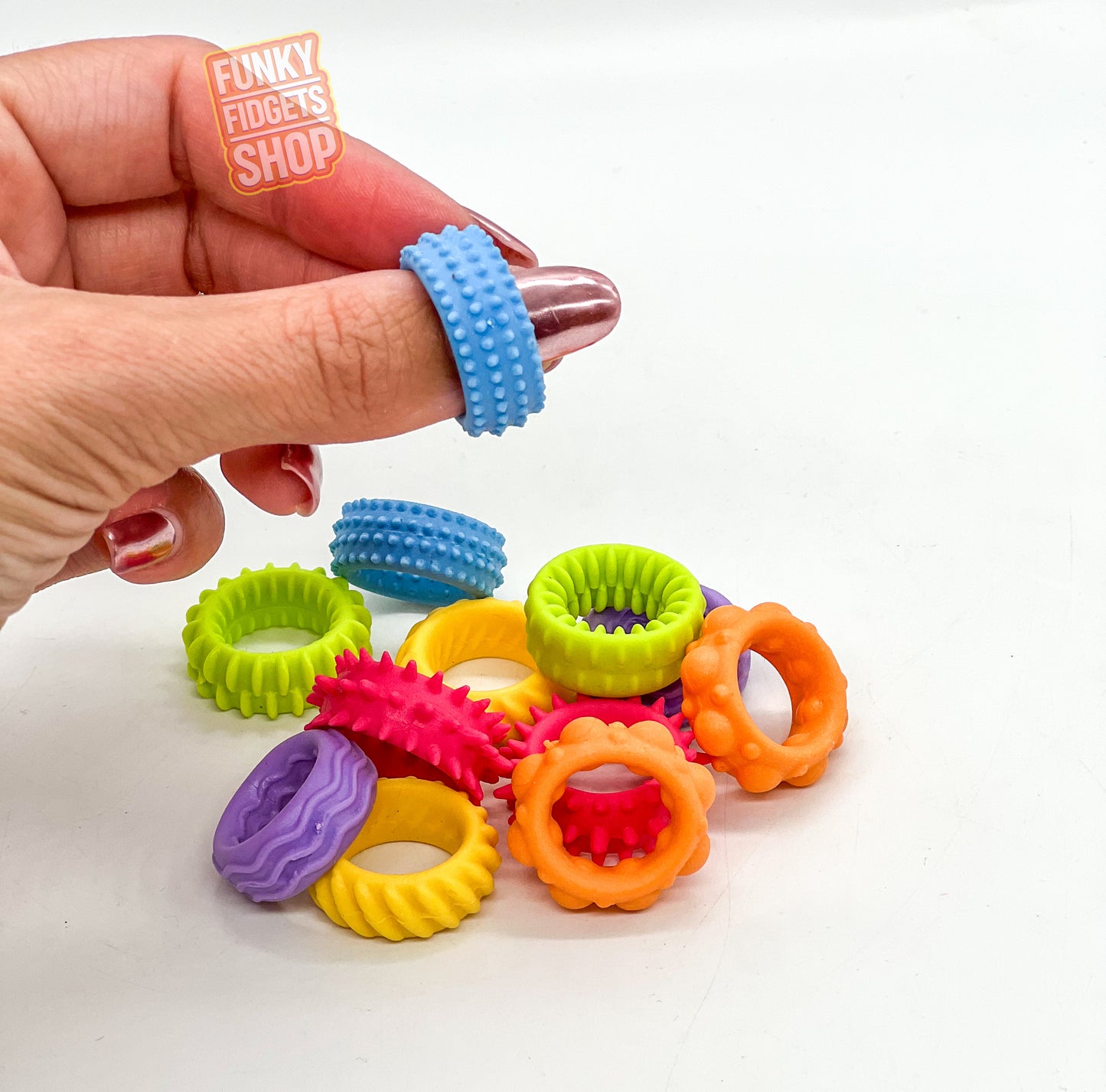 Sensory fidget rings 12pcs