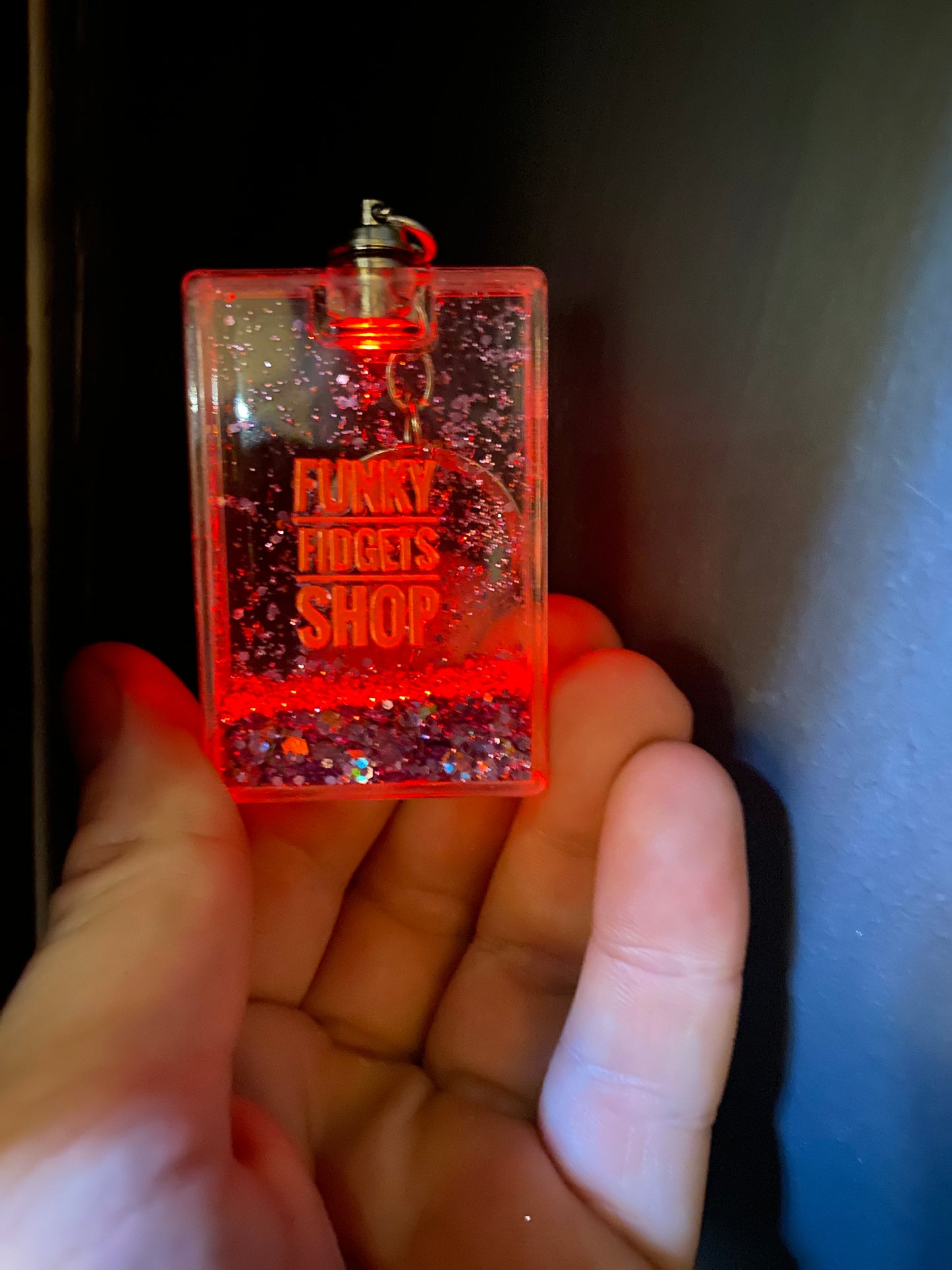 Funky Liquid Light up Keychain