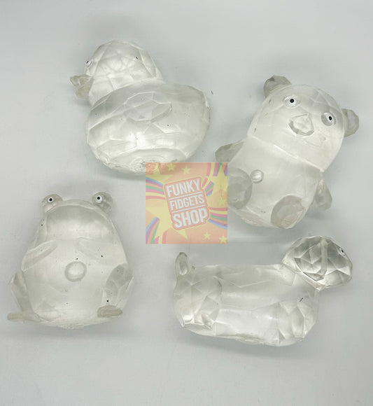Crystal sugar filled animals