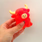 Funky highland cow sugar filled squishy
