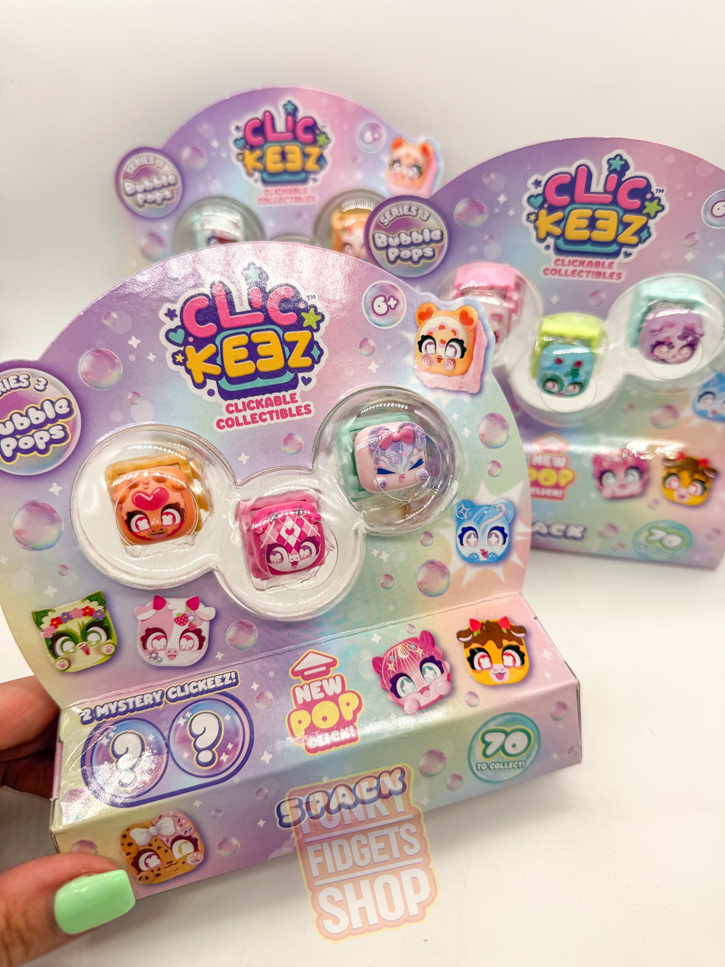 Clickeez Clickable Bubble Pops Collectable 5 Pack
