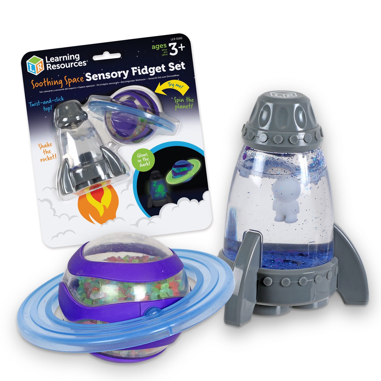 Soothing space sensory fidget set