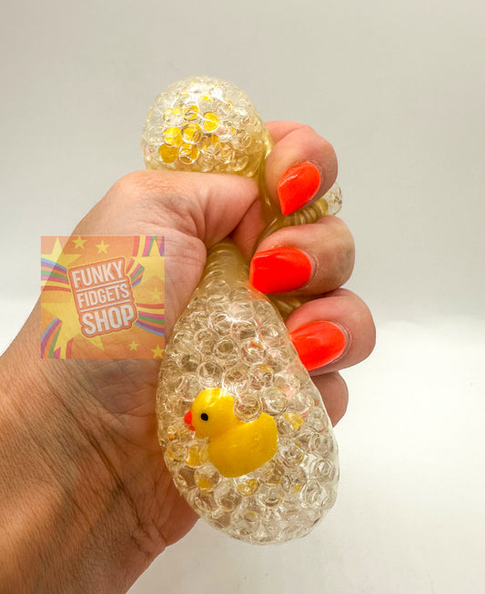 Orb duck and seek stress ball